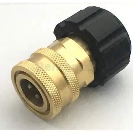 ACOPLE RAPIDO HEMBRA 3/8" PERILLA NEGRA GIRATORIA M22