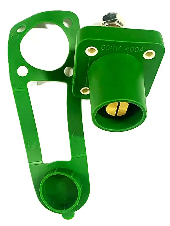 CONECTOR CAMLOK CHASIS MACHO VERDE STEM