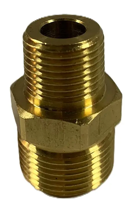 NIPLE HEXAGONAL 3/8" M X M22 M BRONCE