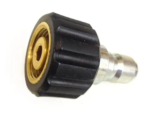 [154-01-106] ACOPLE MACHO GIRATORIO 3/8" PERILLA NEGRA M22